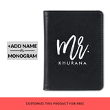 Black Solitary Custom Passport Cover