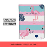 Flamingos Custom Passport Cover