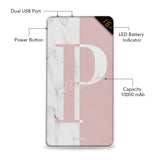 Peach Marble Customized Power Bank