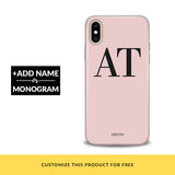 Fuchsia Initials Customized Phone Cover