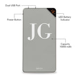 Pearly Initials Customized Power Bank